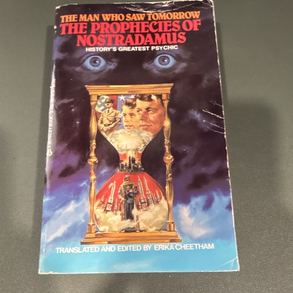 The Prophecies of Nostradamus Man Who Saw Tomorrow Vintage 1986 Paperback Berkle